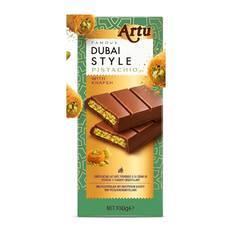 Chocolate estilo Dubái de regalo con 3 packs