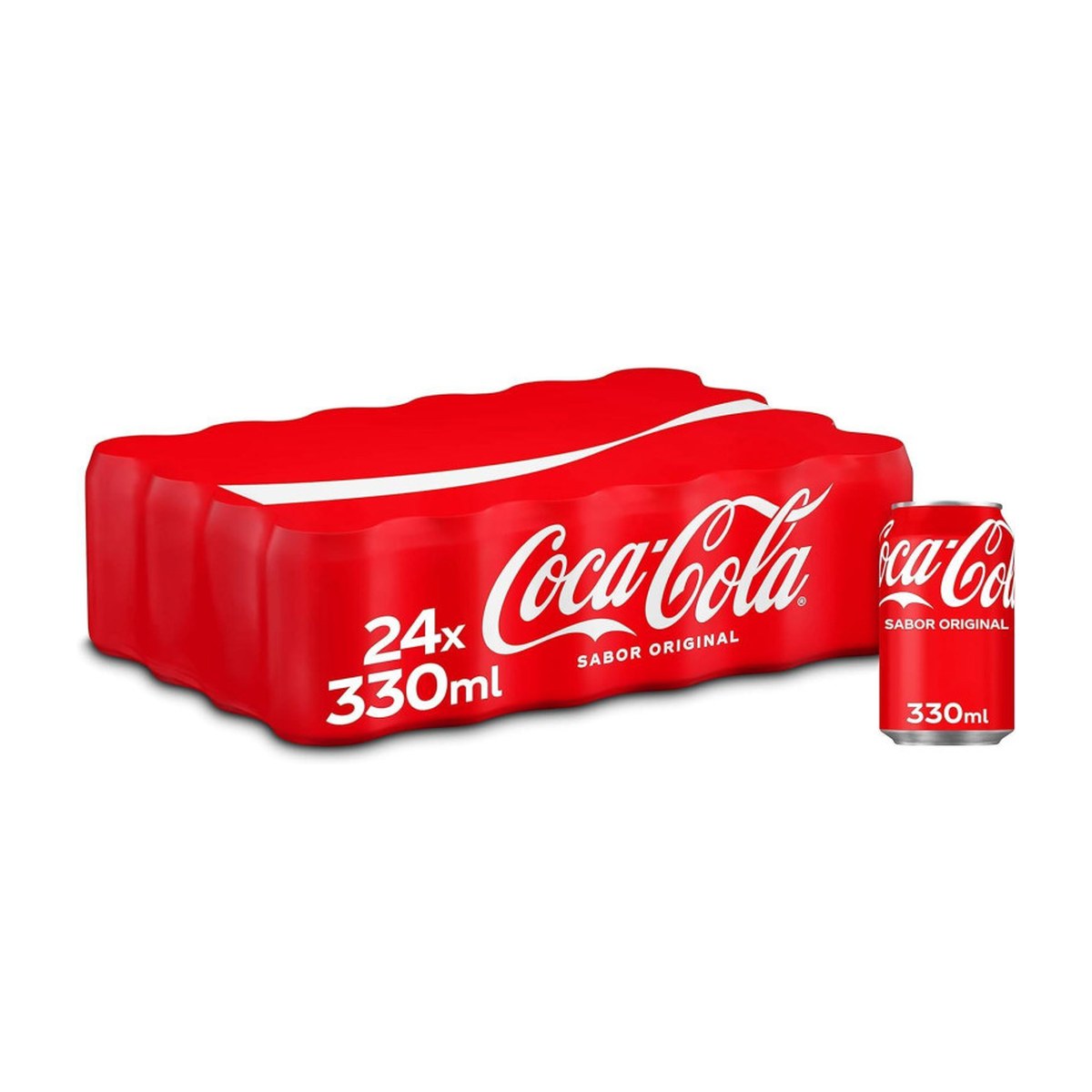 Pack de 24 latas de Coca-Cola Original 33 cl